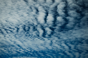 White blue clouds of the sky, beautiful background