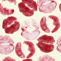 Lips prints seamless pattern