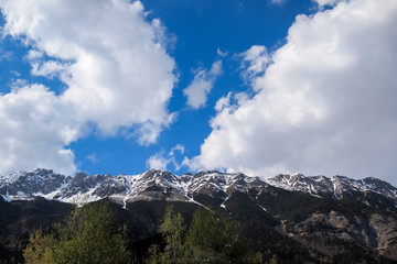 Obraz premium The Nordkette, the Karwendel Nature Park, Innsbruck, Austria