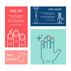 Set of business cards