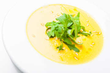 Cream of Cauliflower Soup with Green Herb