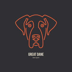Dog Logo - obrazy, fototapety, plakaty