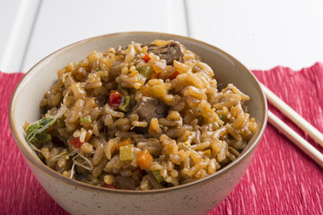 Rice with beef