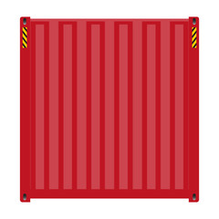 Container vector image on isolated white background.