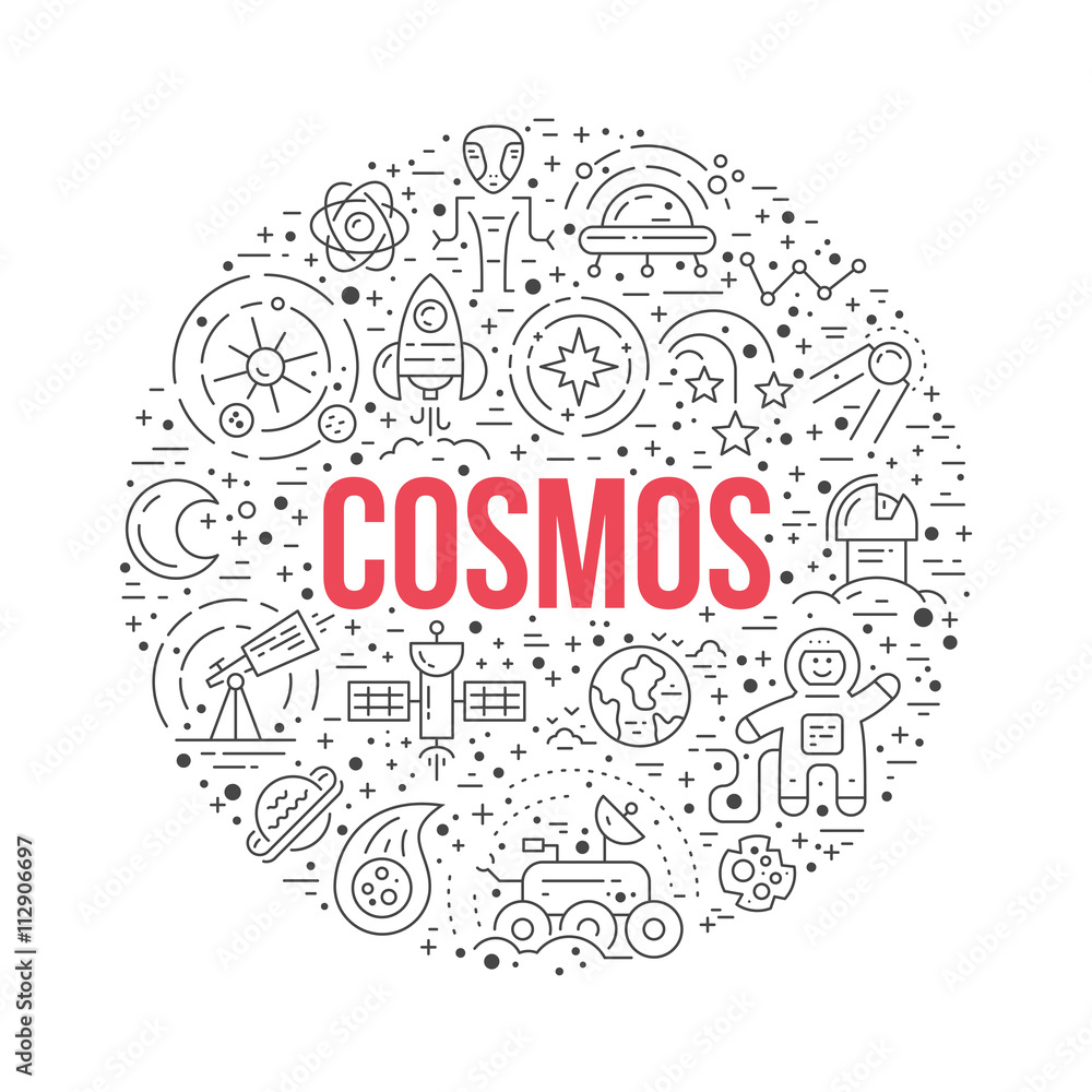 Canvas Prints cosmos circle concept