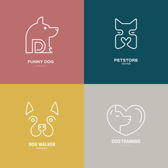 Dog Linear Labels