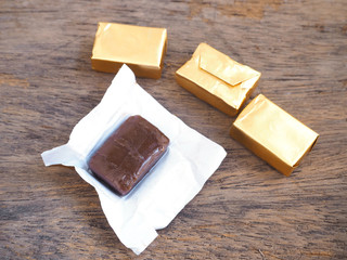 Toffee and gold wrapper