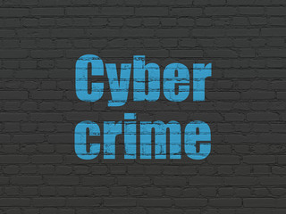 Fototapeta na wymiar Privacy concept: Cyber Crime on wall background