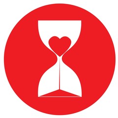 Hearth of hourglass icon - 112911831