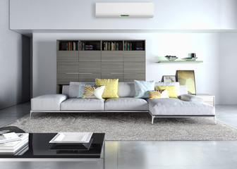 Soggiorno con aria condizionata