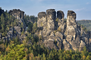Fototapeta na wymiar Elbsandsteingebirge - Nationalpark Sächsische Schweiz