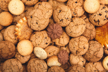 Lots of cookies and biscuits background
