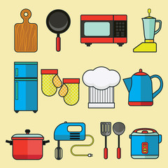 Kitchen vector icons