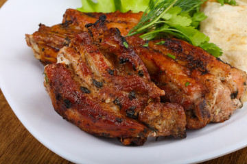 Pork ribs bbq