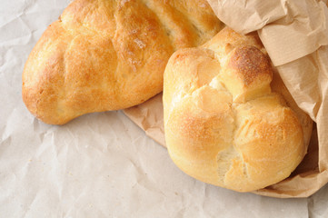 Panini Italiani in una busta da fornaio 