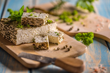Homemade soft cheese