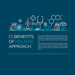 Alternative Medicine centre vector concept.