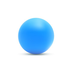 Blue ball. Blue sphere vector