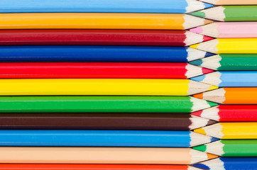 Fototapeta premium Background from set of colour pencils.