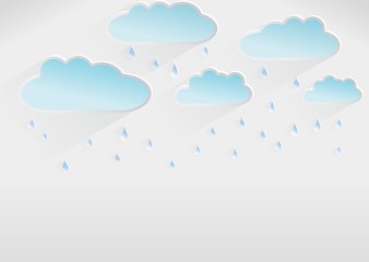Weather template of rainy day, light