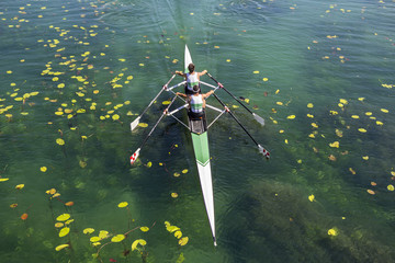 Two rowers  rowing © smuki