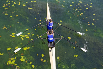 Two rowers  rowing © smuki