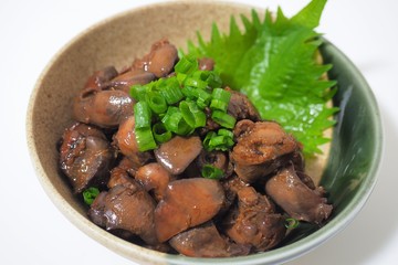 鶏レバーの煮物