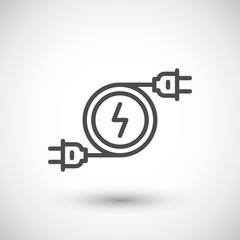 Electricity line icon symbol