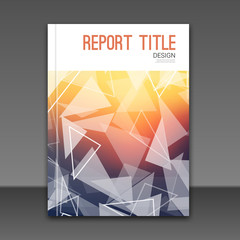 Modern blurred background Vector Template for Business Brochure, Report, Poster, Banner or Flyer Design. Flyer mockup template
