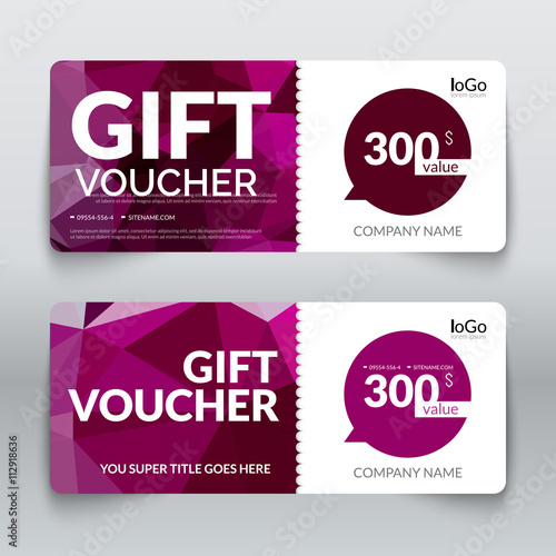 Gift Voucher Market Offer Template Layout With Colorful Modern Gift Voucher Market Offer Template Layout With Colorful Modern Triangle Business Design Certificate Special Coupon