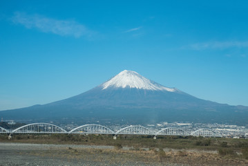 view of fuji mountain in Japan