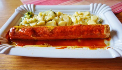 A curry wurst sausage in Berlin
