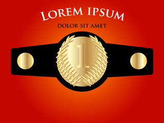 Champion belt