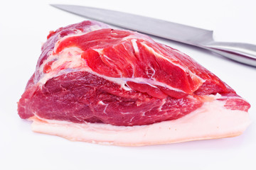 A Piece of Fresh Raw Pork, Meat