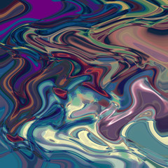 Abstract coloring horizon  gradients background with visual cubism and wave effects