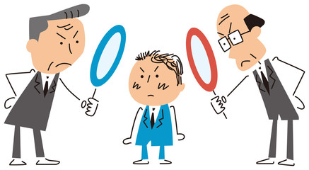 査定されるビジネスマン