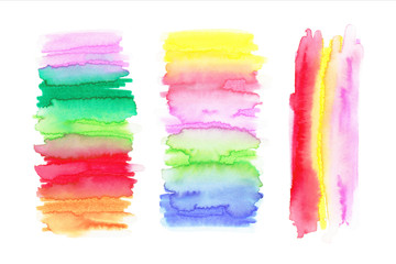 Watercolor Rainbow Backgrounds. Ombre Watercolor Backgrounds. 