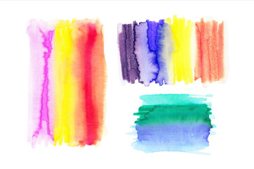 Watercolor Rainbow Backgrounds. Ombre Watercolor Backgrounds. 