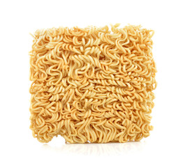 Instant noodles isolated on white background