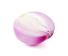 Obraz na płótnie Canvas Red onion isolated on white background