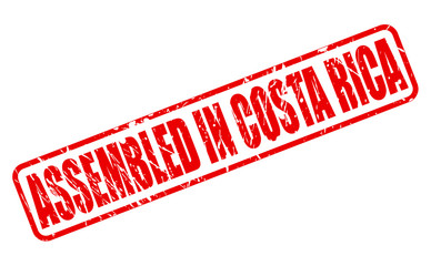 ASSEMBLED IN COSTA RICA red stamp text