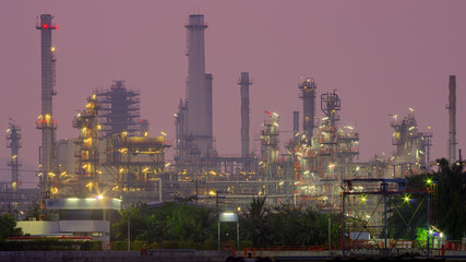 Fototapeta premium Oil refinery factory