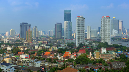 Fototapeta na wymiar Bangkok city view panorama