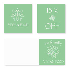 Design for vegan food shop