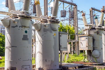 Soviet equipment electrical substation,110 kV