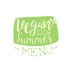 Vegan Summer Calligraphic Cafe Board