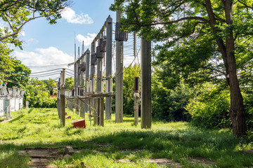 Soviet equipment electrical substation,110 kV
