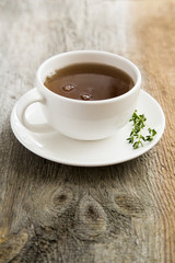 Cup of thyme tea