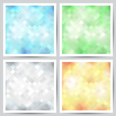 set of abstract backgrounds