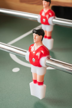 Table football or soccer players